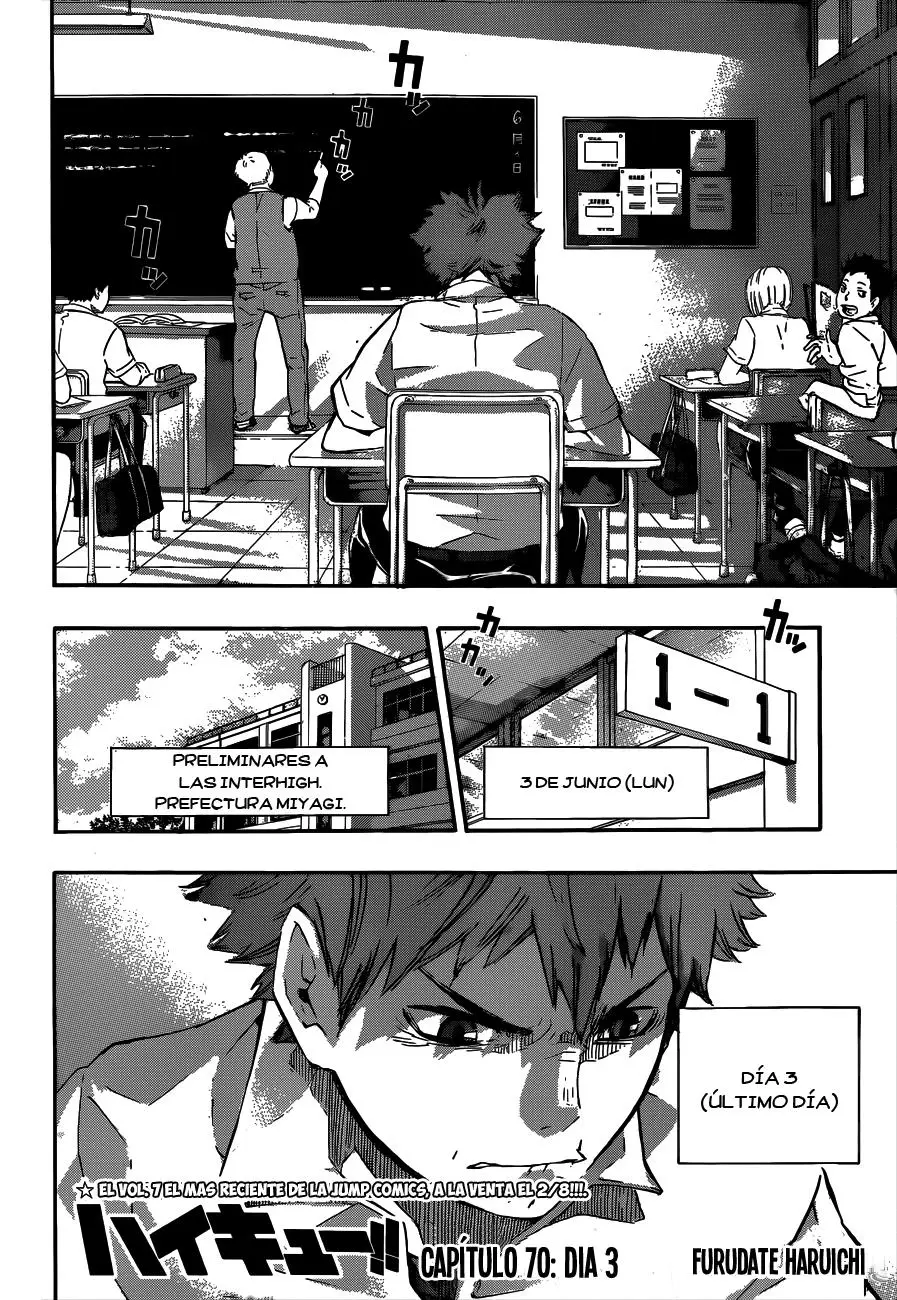Haikyu!! capítulo 70, página 3