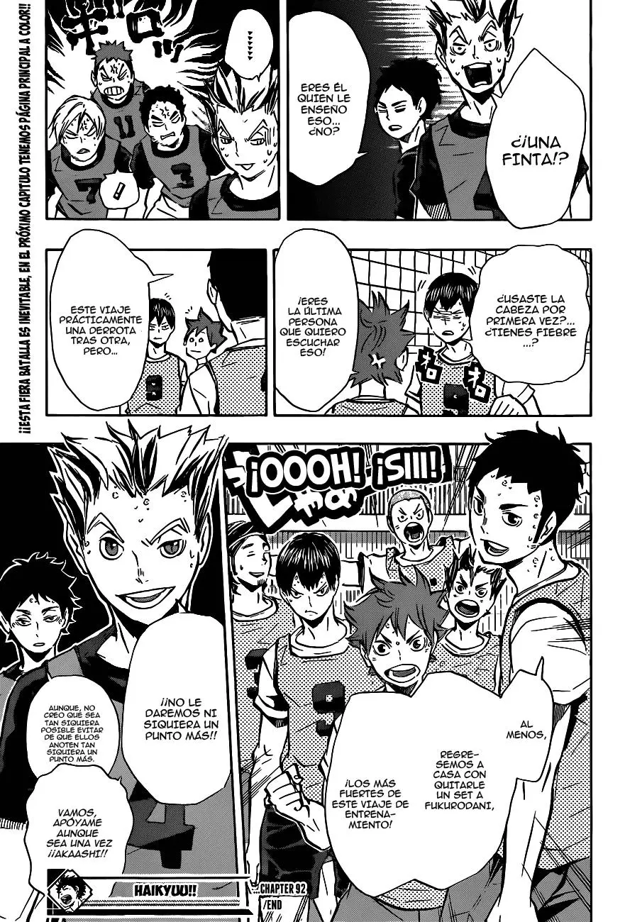 Haikyu!! capítulo 92, página 18