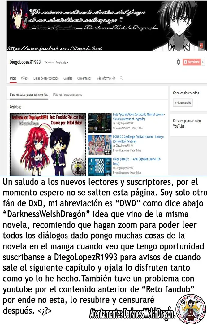High-School DxD capítulo 37, página 1
