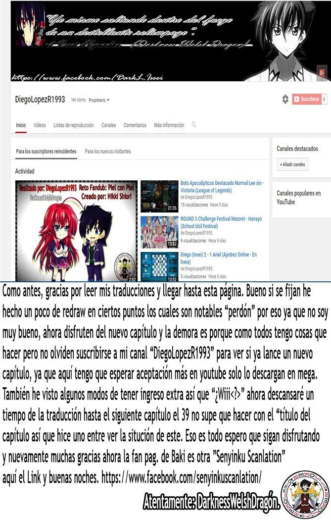 High-School DxD capítulo 38, página 1