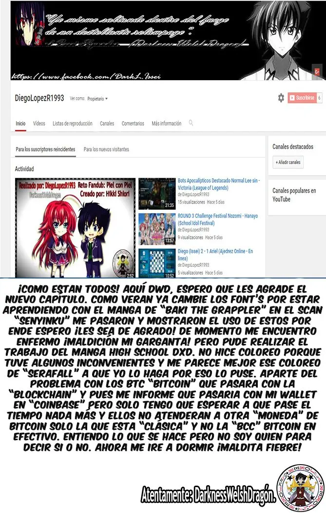 High-School DxD capítulo 40, página 1