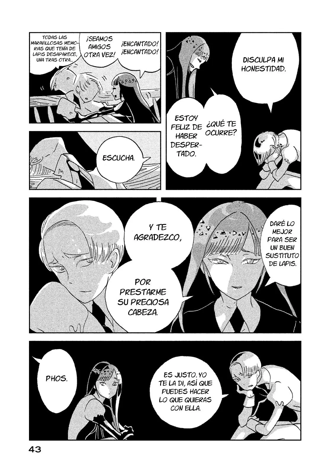 Houseki no Kuni capítulo 46, página 14
