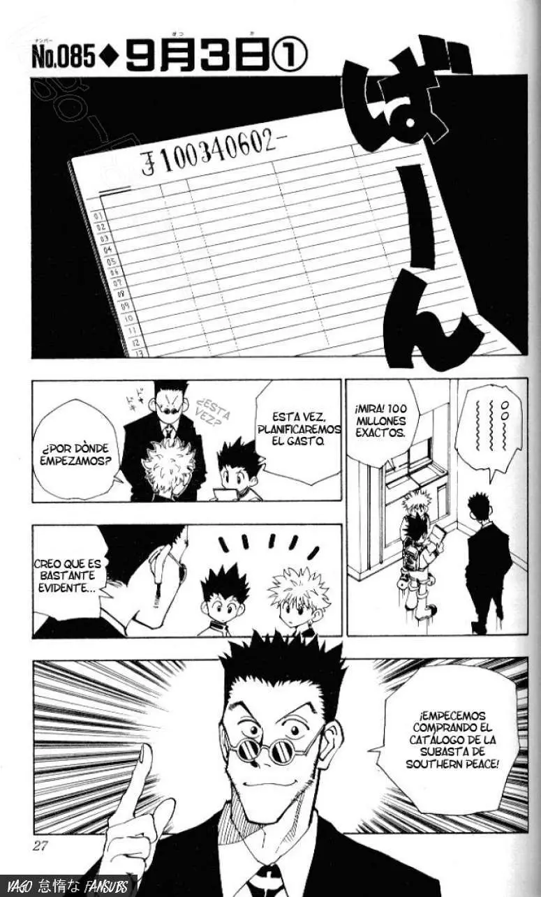 Hunter X Hunter capítulo 85, página 1
