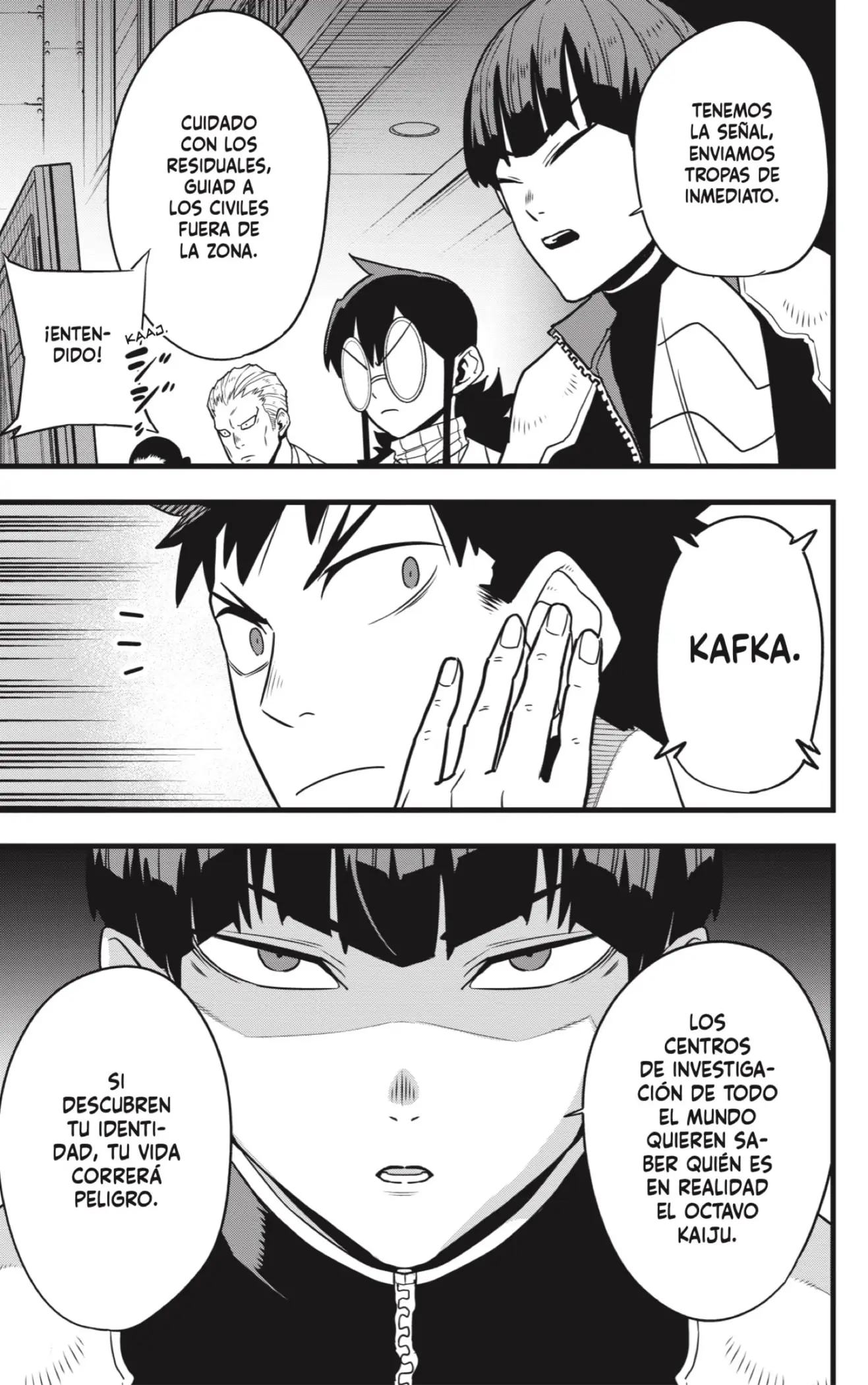 Kaiju No. 8 capítulo 129, página 33