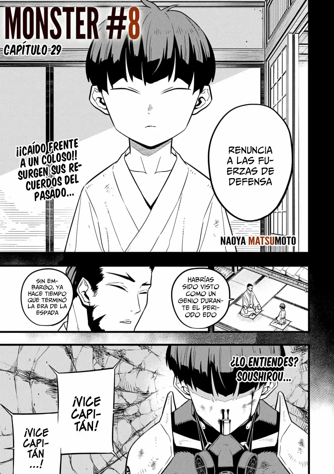 Kaiju No. 8 capítulo 29, página 1