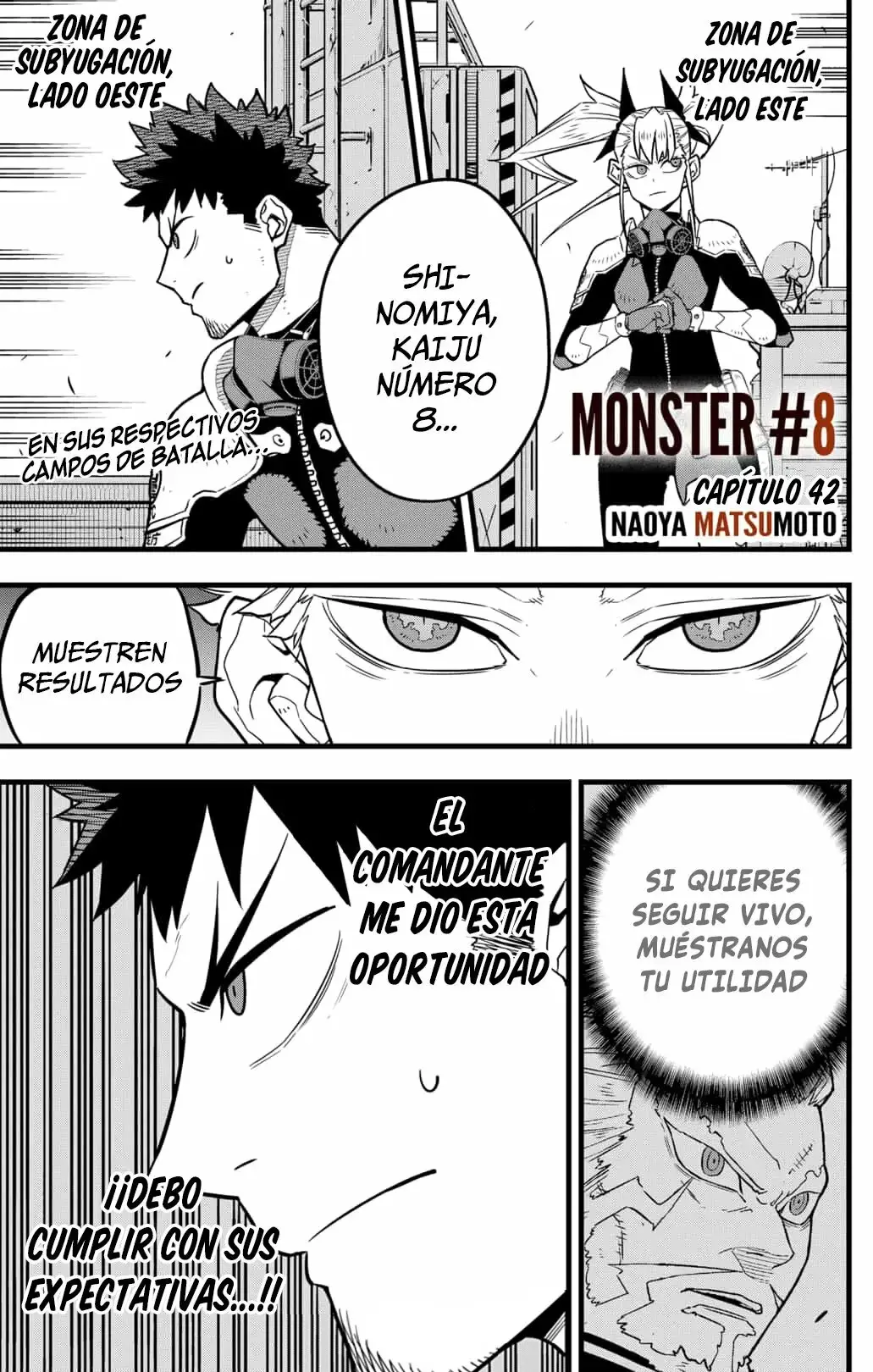 Kaiju No. 8 capítulo 42, página 1