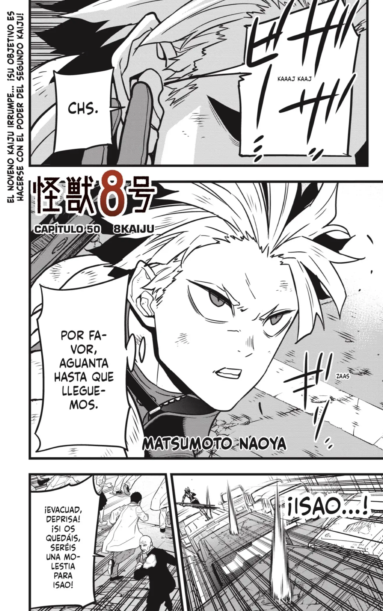 Kaiju No. 8 capítulo 50, página 1