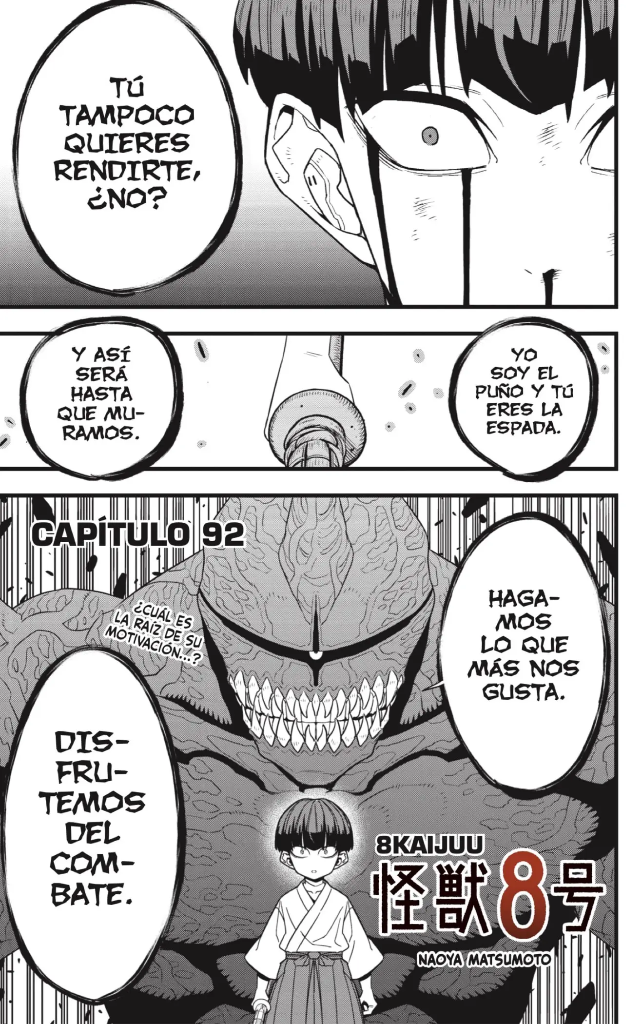 Kaiju No. 8 capítulo 92, página 1