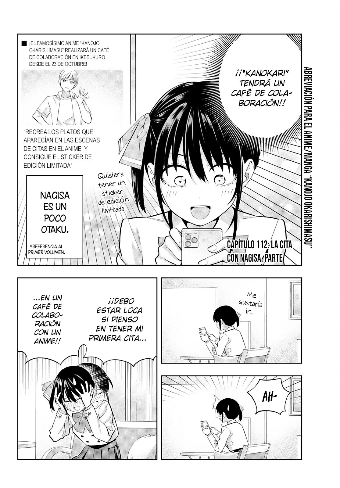 Kanojo mo Kanojo capítulo 112, página 4