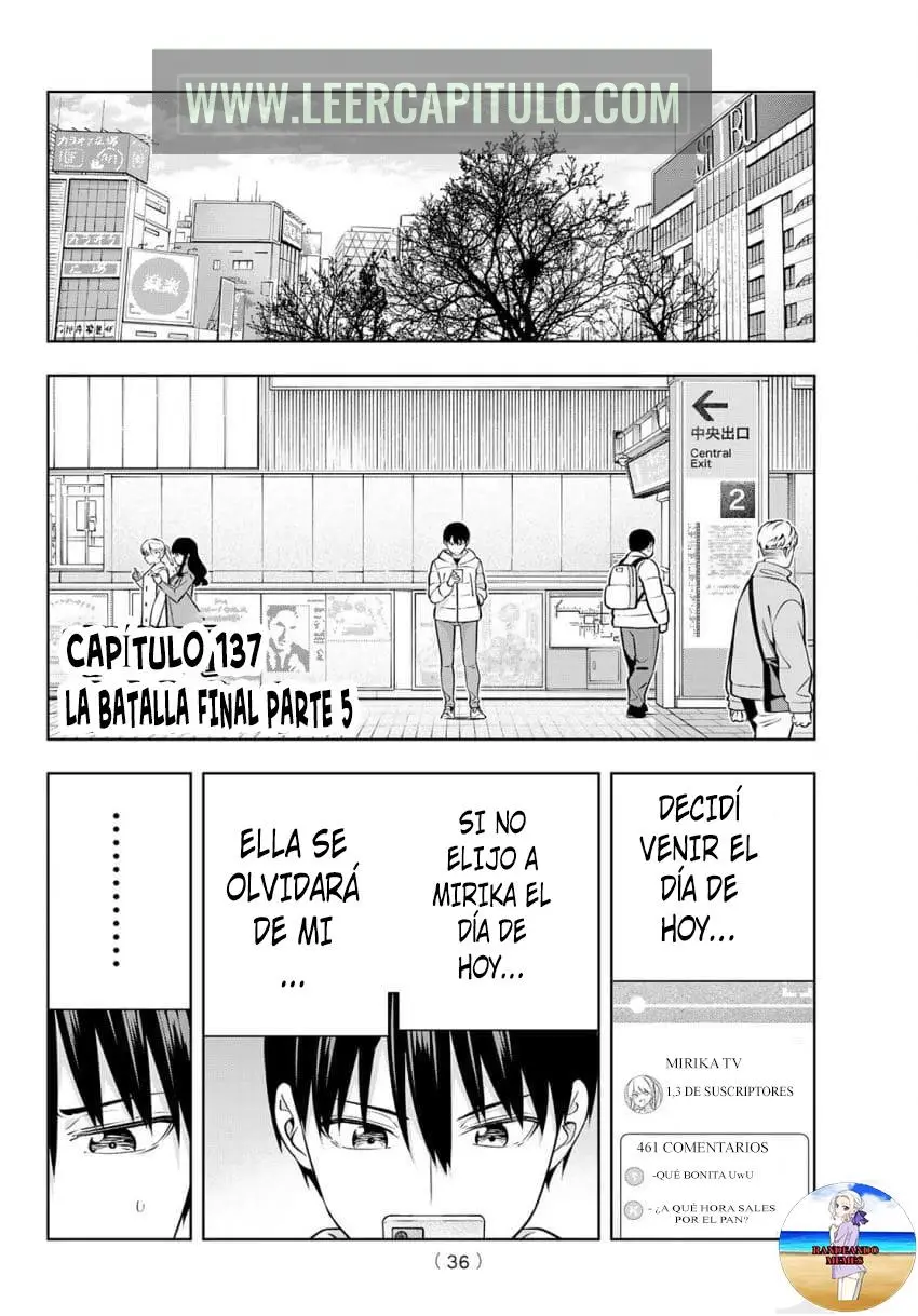 Kanojo mo Kanojo capítulo 137, página 3