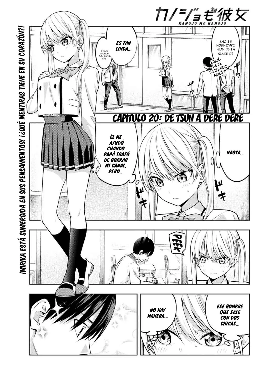 Kanojo mo Kanojo capítulo 20, página 2