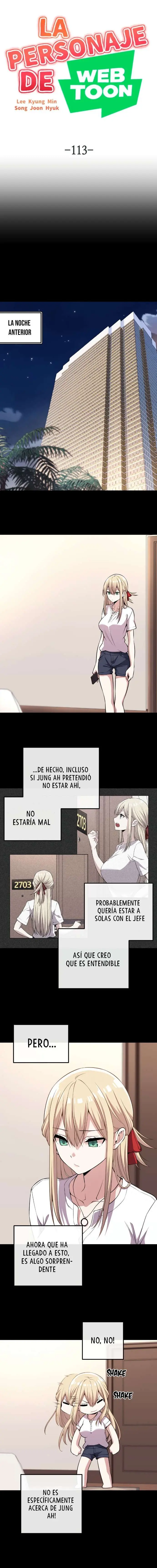 La Personaje Del Webtoon capítulo 113, página 3