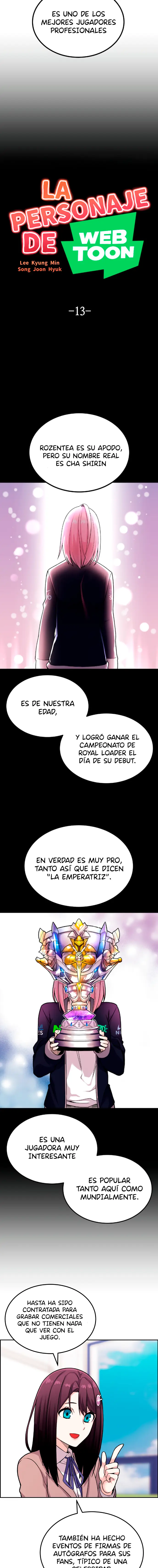 La Personaje Del Webtoon capítulo 13, página 5