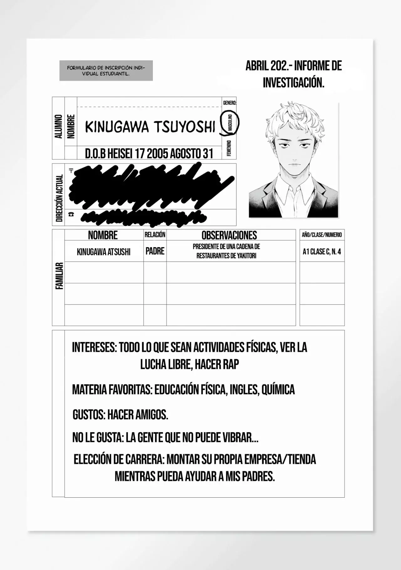 Maria No Danzai capítulo 29.5, página 3