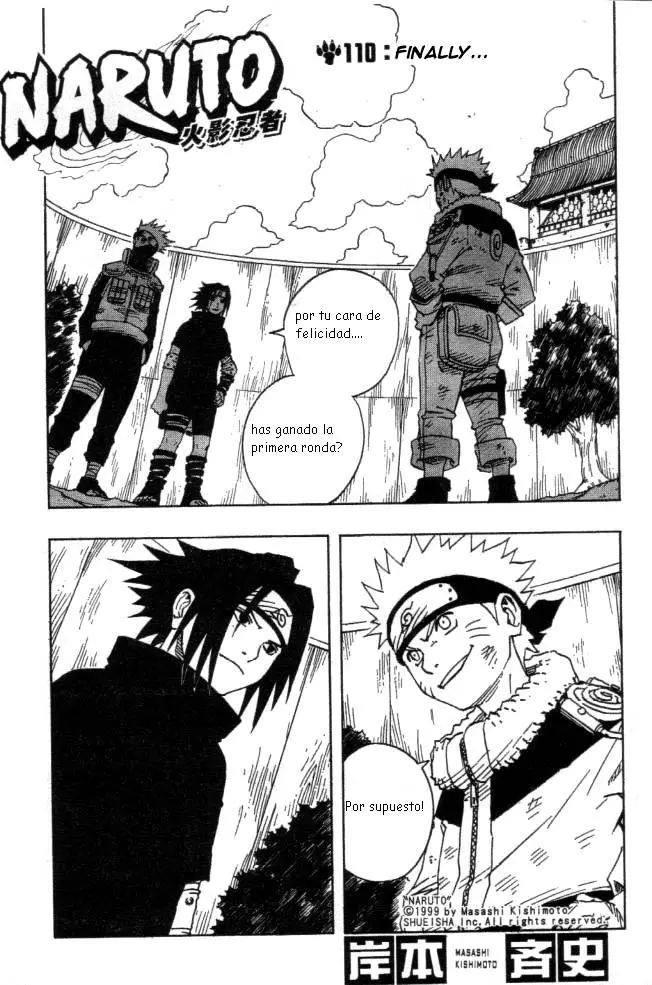 Naruto capítulo 110, página 1