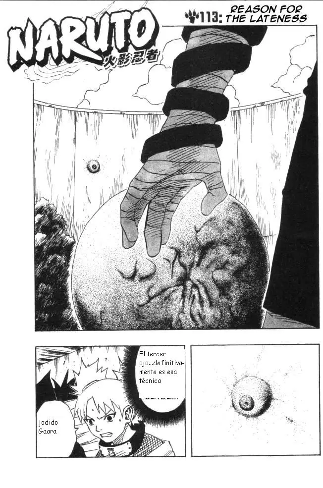 Naruto capítulo 113, página 1
