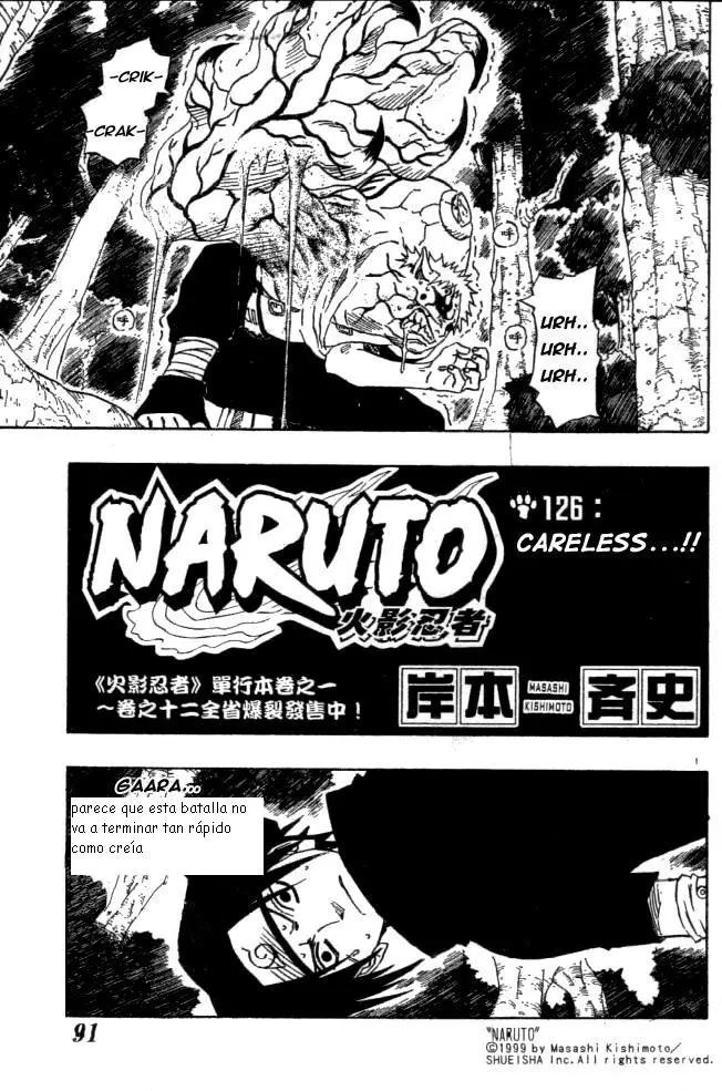 Naruto capítulo 126, página 1