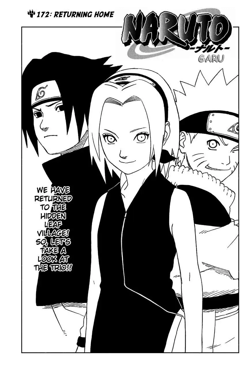 Naruto capítulo 172, página 1