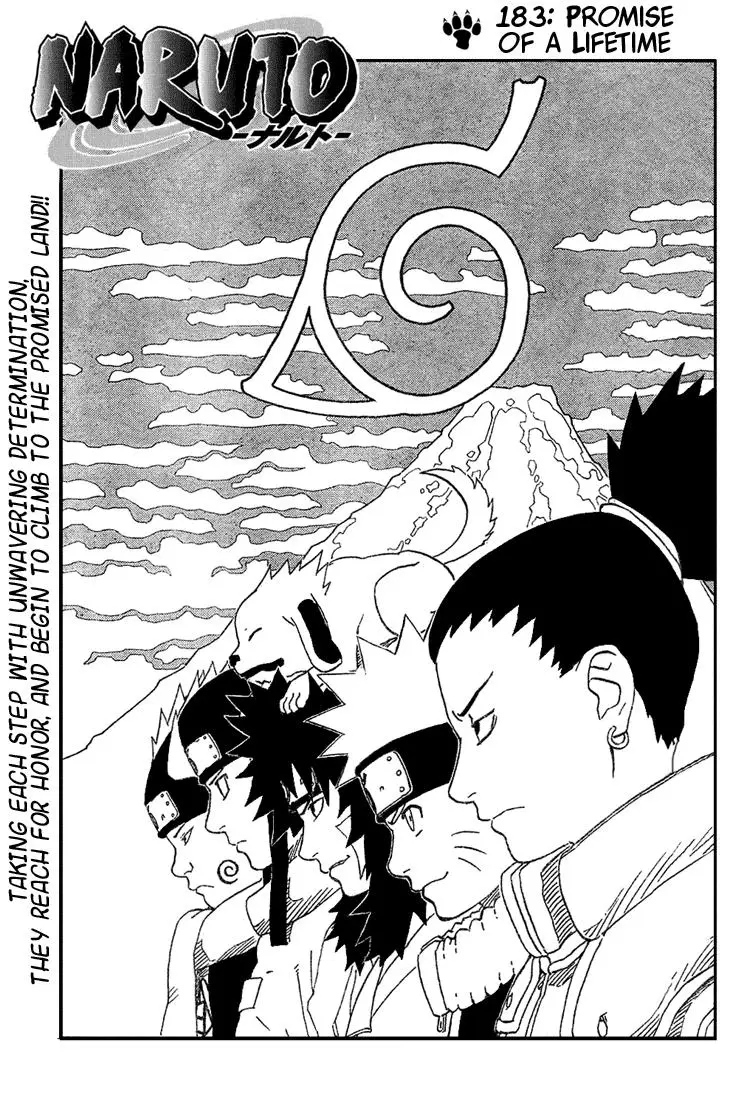 Naruto capítulo 183, página 1