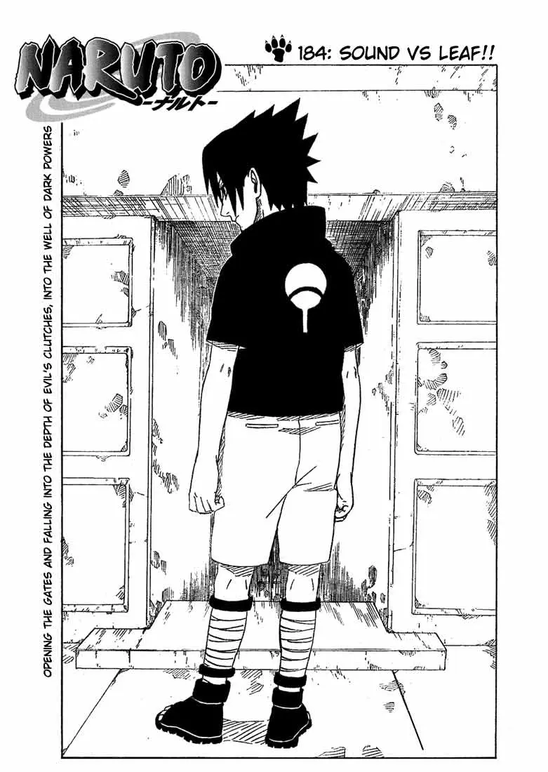 Naruto capítulo 184, página 1