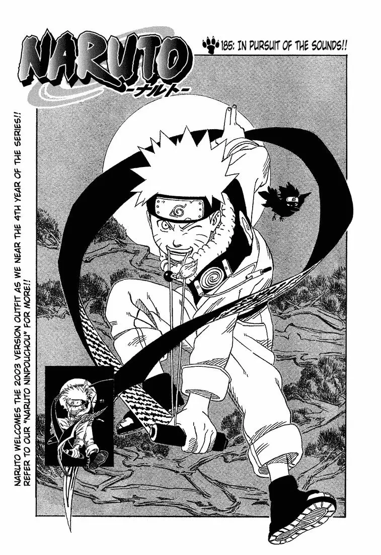 Naruto capítulo 185, página 1