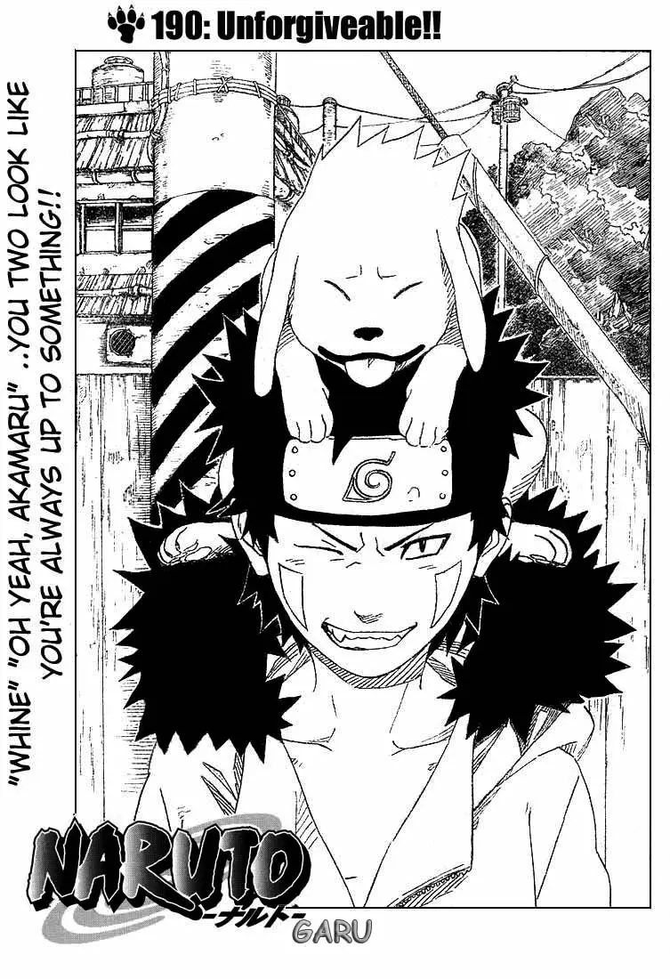 Naruto capítulo 190, página 1