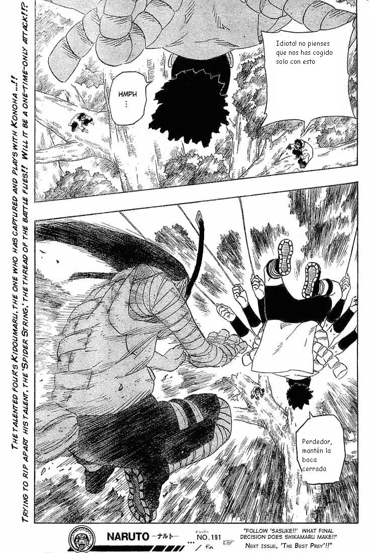 Naruto capítulo 191, página 18