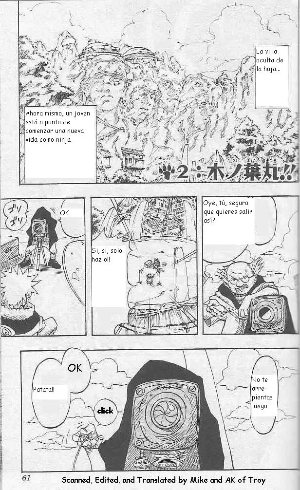 Naruto capítulo 2, página 1