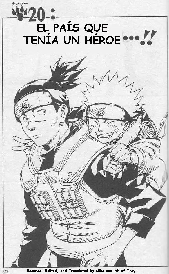 Naruto capítulo 20, página 1