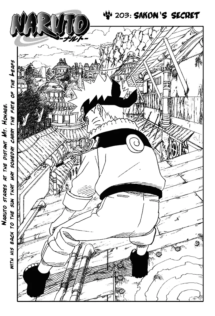 Naruto capítulo 203, página 1