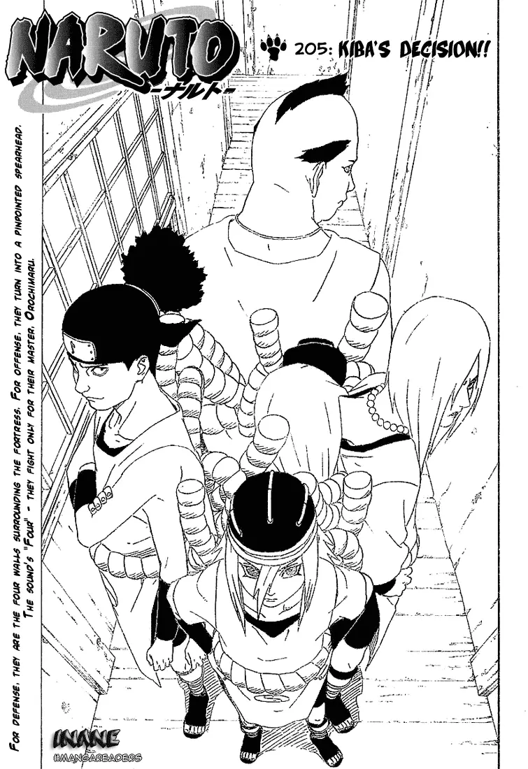 Naruto capítulo 205, página 1