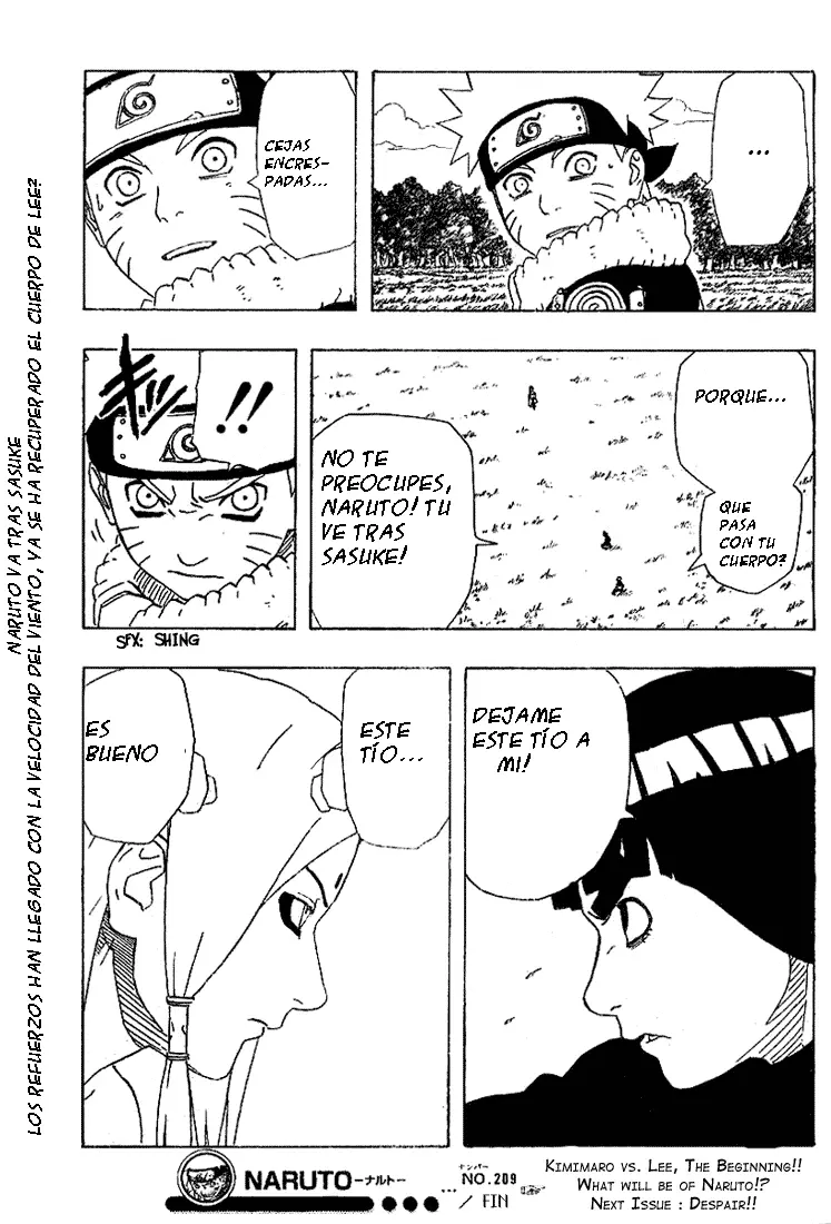 Naruto capítulo 209, página 18