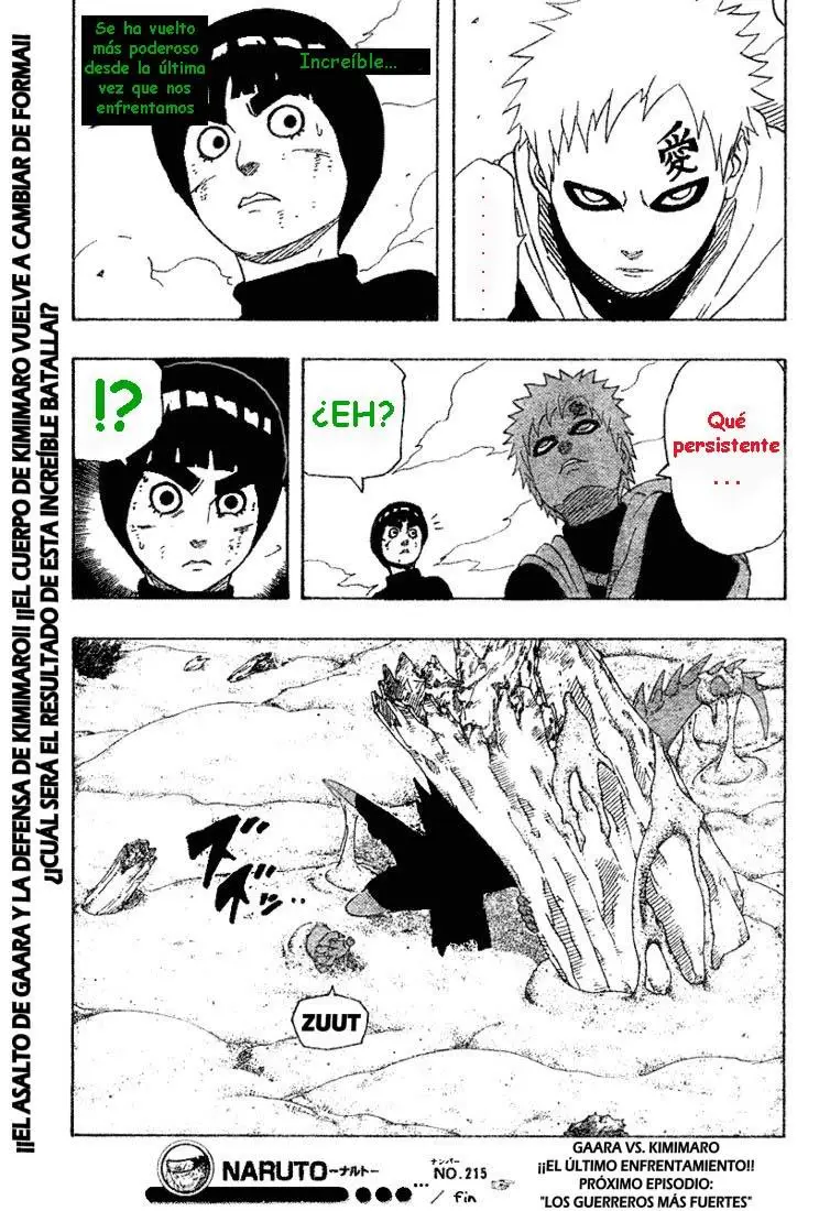 Naruto capítulo 215, página 18