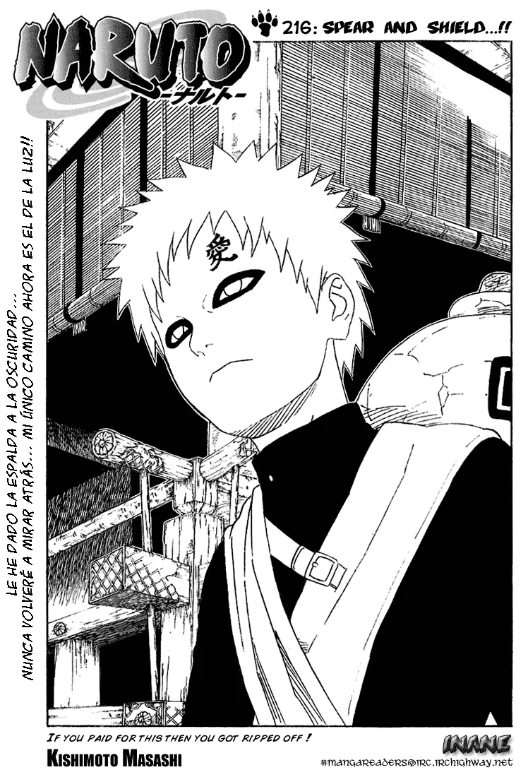 Naruto capítulo 216, página 1