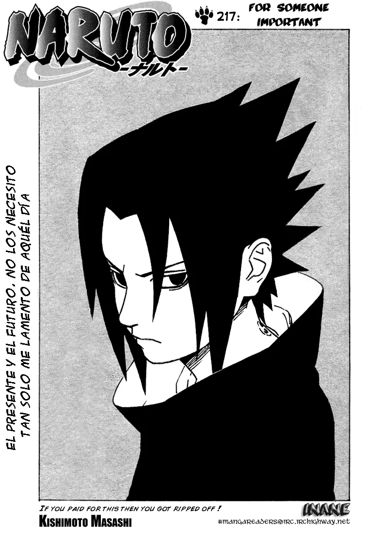 Naruto capítulo 217, página 1