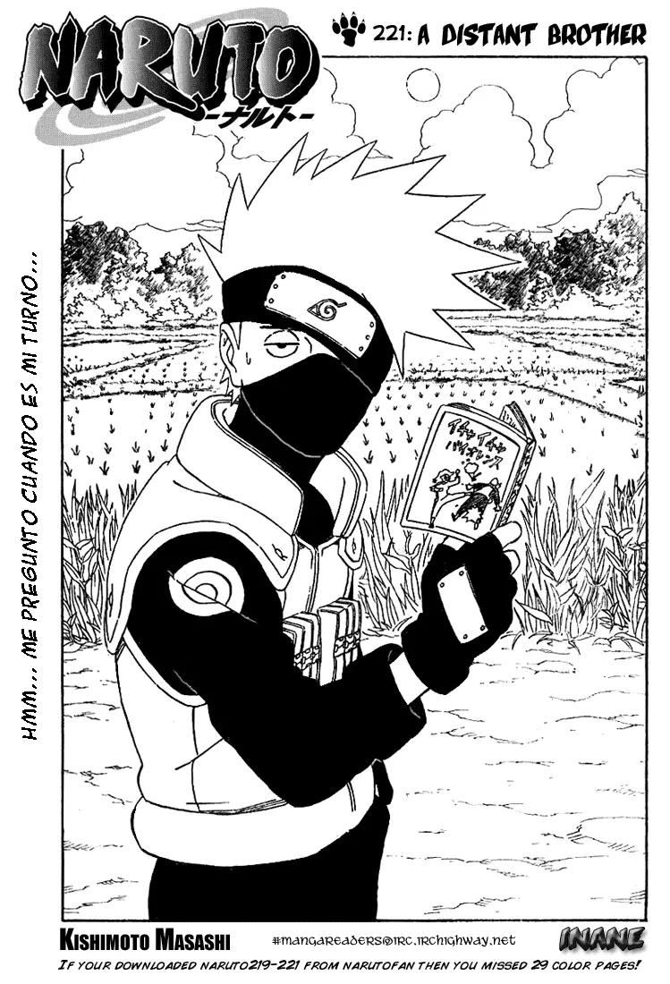 Naruto capítulo 221, página 1