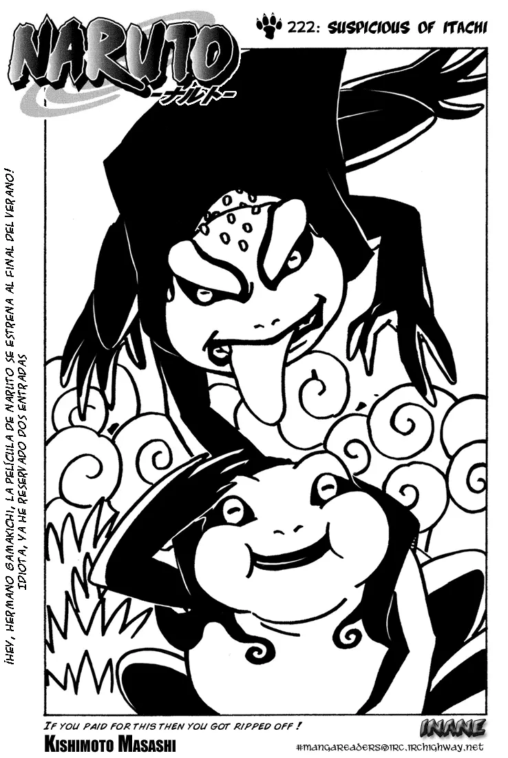 Naruto capítulo 222, página 1