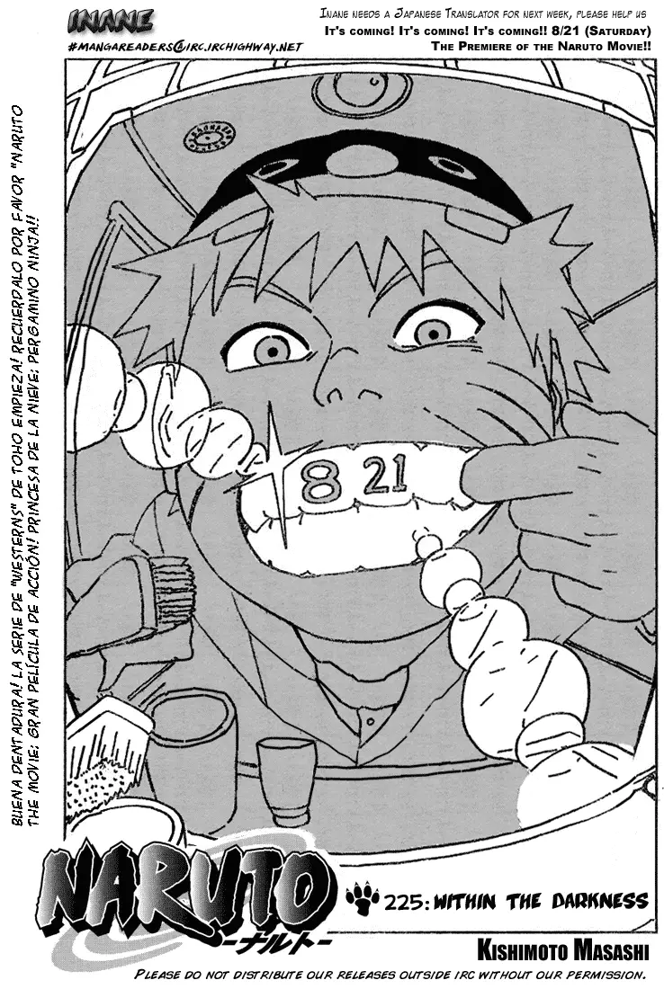 Naruto capítulo 225, página 1