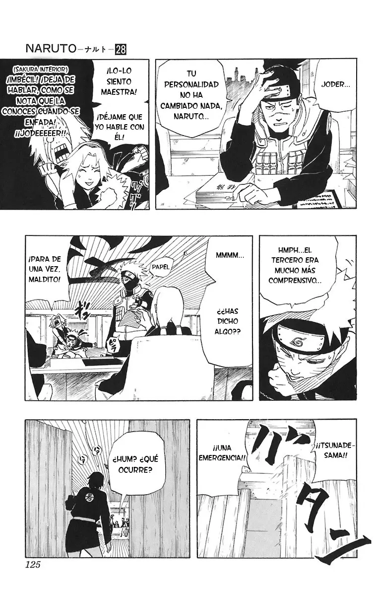 Naruto capítulo 250, página 17