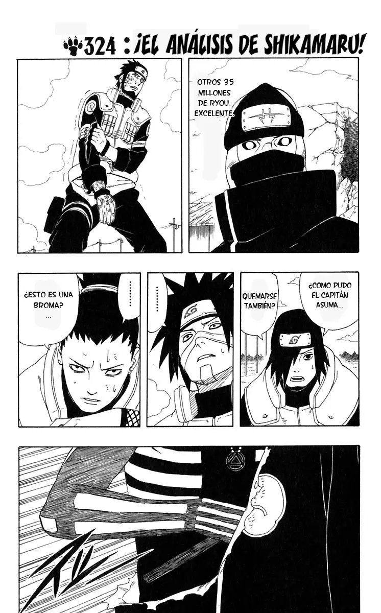Naruto capítulo 324, página 1