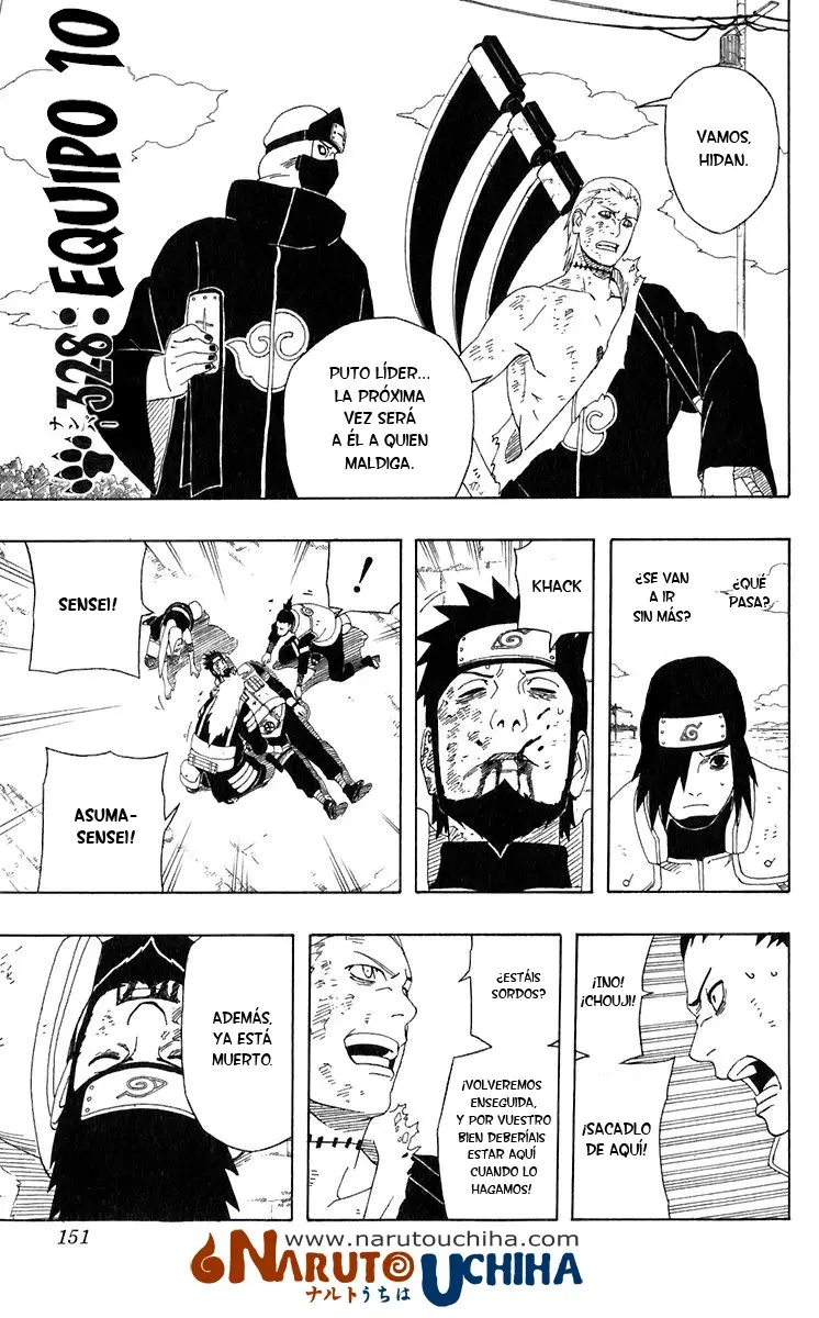 Naruto capítulo 328, página 1