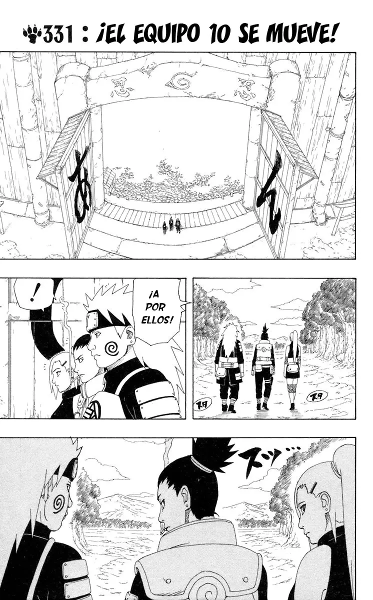 Naruto capítulo 331, página 1