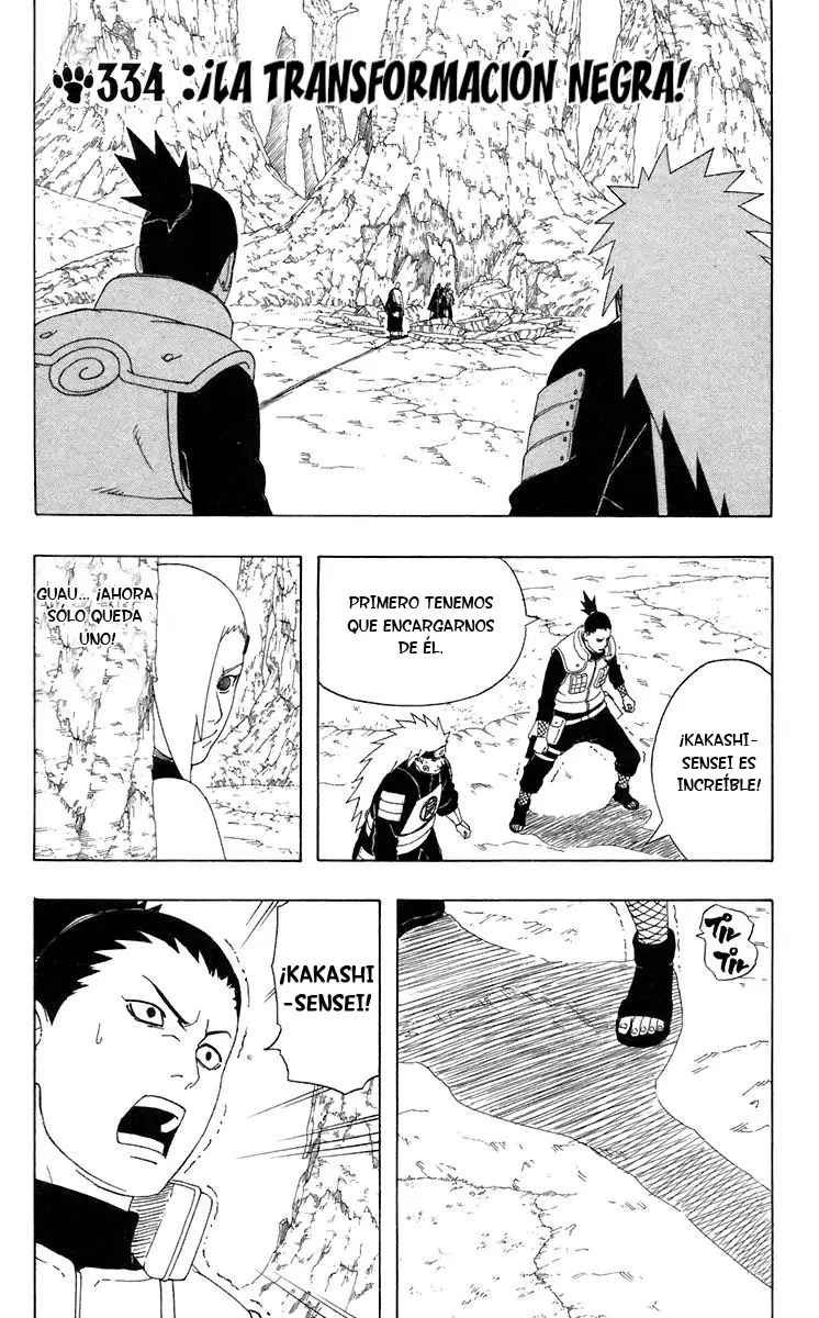 Naruto capítulo 334, página 1