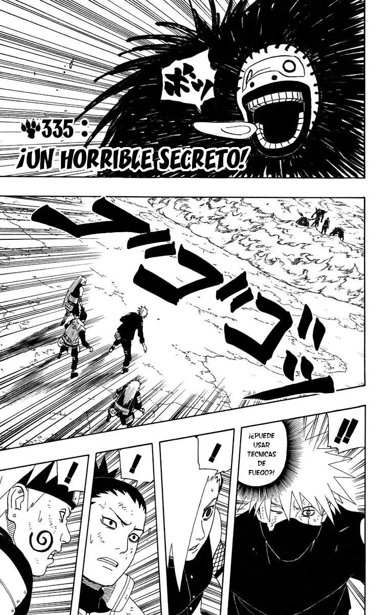 Naruto capítulo 335, página 1