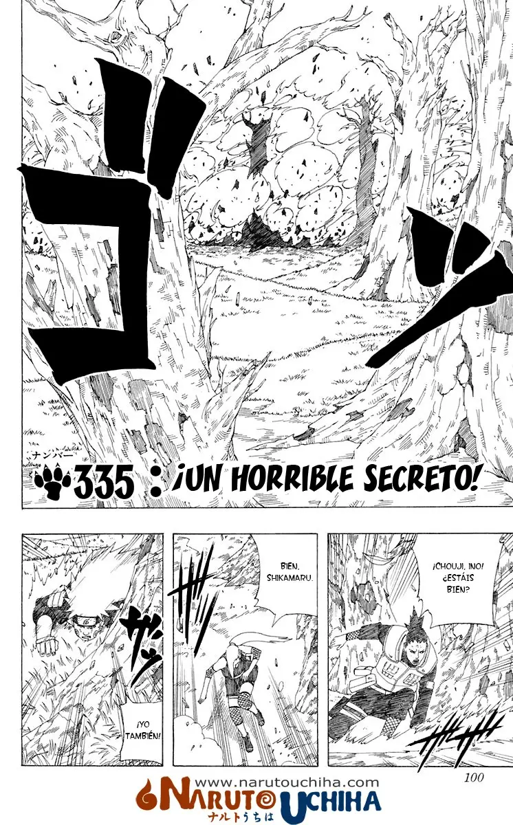 Naruto capítulo 335, página 2