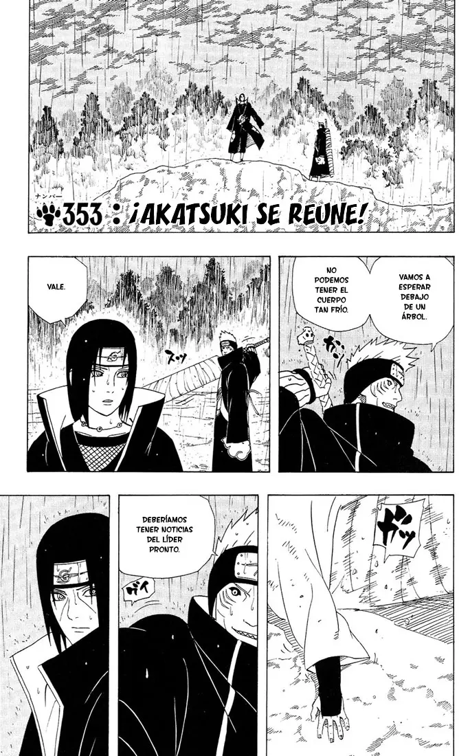 Naruto capítulo 353, página 1