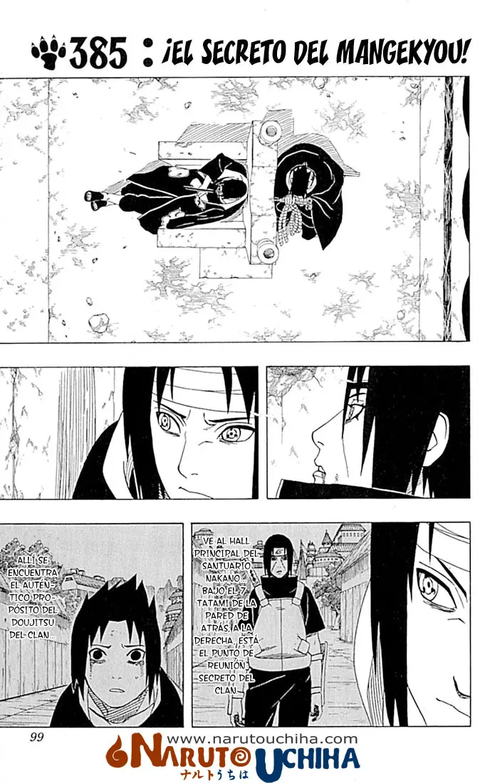 Naruto capítulo 385, página 1