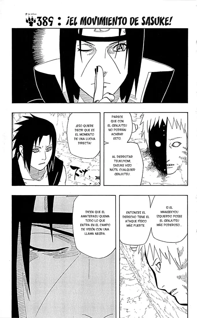 Naruto capítulo 389, página 1
