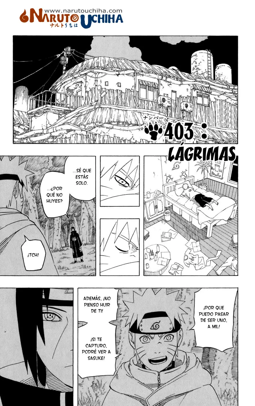 Naruto capítulo 403, página 1
