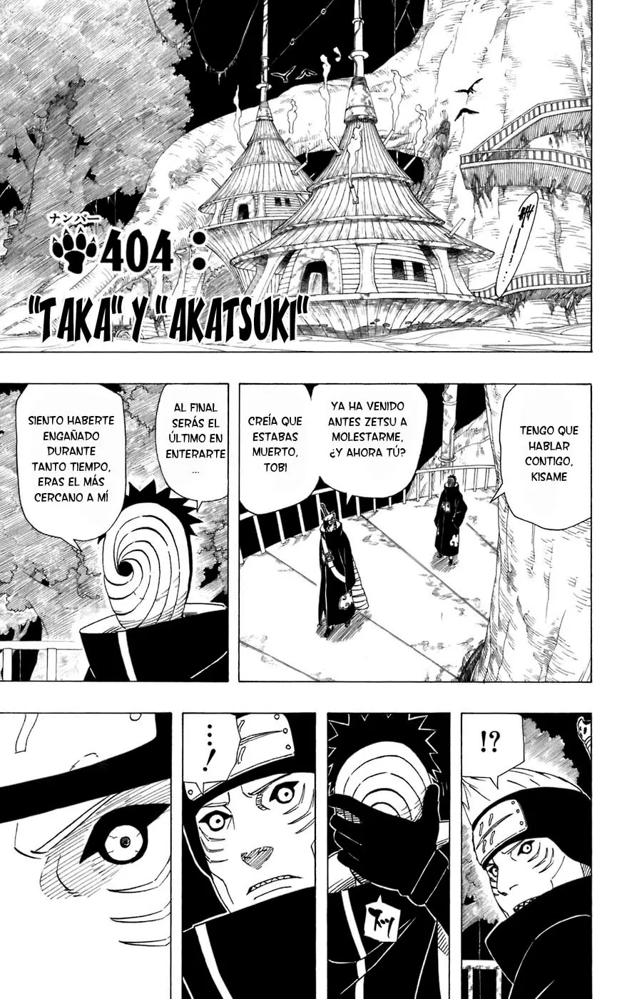 Naruto capítulo 404, página 1